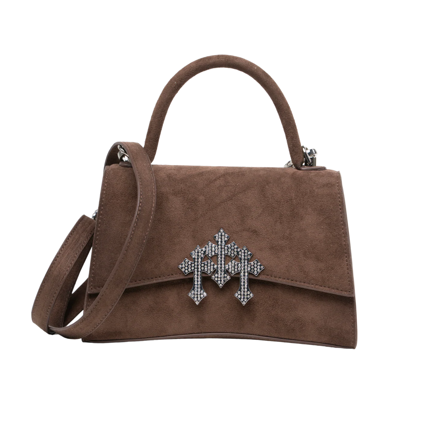 BOLSA  444 - BROWN SUEDE