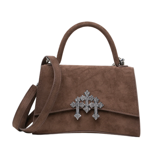 BOLSA  444 - BROWN SUEDE