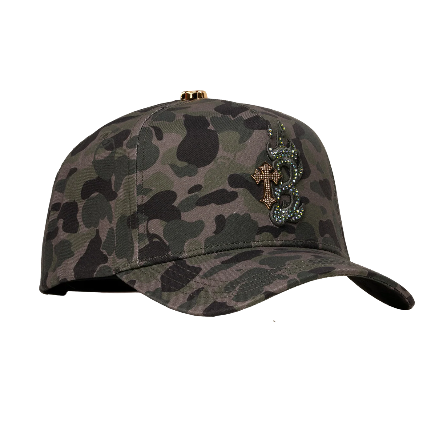 B CROSS CAMO BARBAS HATS