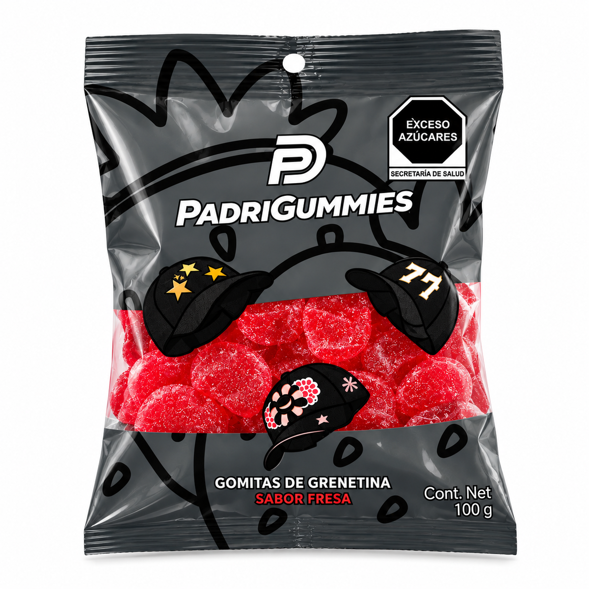 PADRIGUMMIES 24 PACK - GOMITAS SABOR FRESA