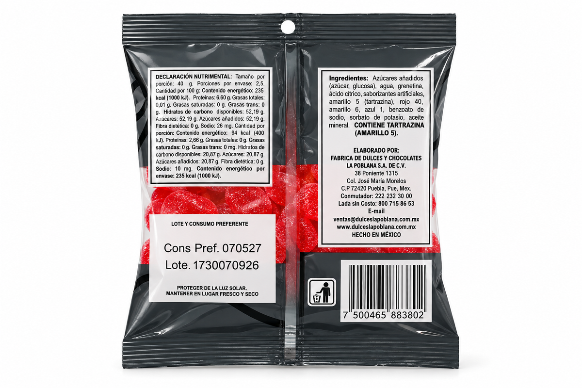 PADRIGUMMIES 24 PACK - GOMITAS SABOR FRESA