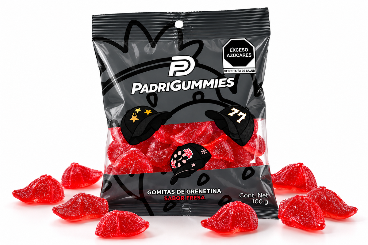 PADRIGUMMIES 24 PACK - GOMITAS SABOR FRESA