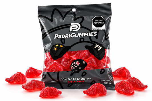 PADRIGUMMIES 24 PACK - GOMITAS SABOR FRESA